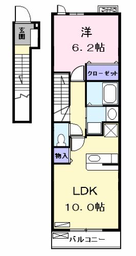 ソレイユ Nの間取り