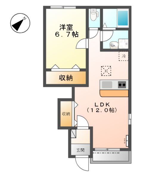 ブルーム ガーデニアの間取り