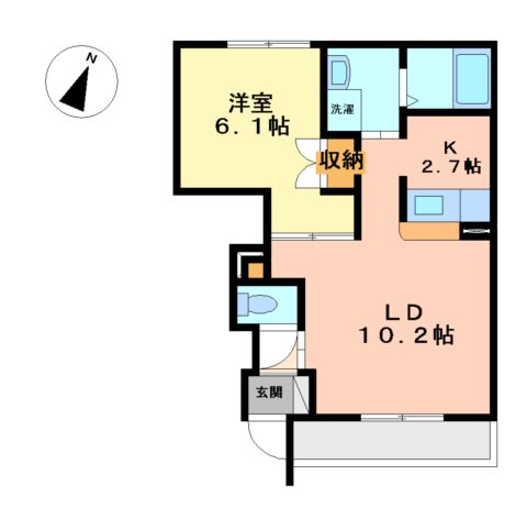 サンローズ香貫の間取り