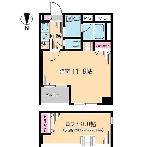 ブルソール信濃町の間取り