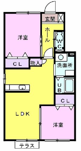 ファミールハイムCの間取り