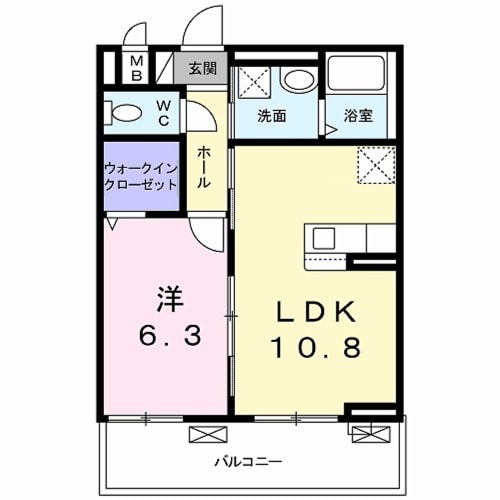 プレッソ・ロートⅡの間取り