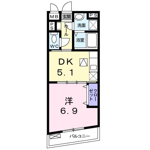 コリネットウエストの間取り