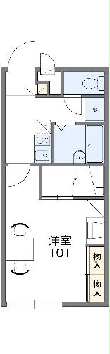 レオパレス大ノ前Bの間取り
