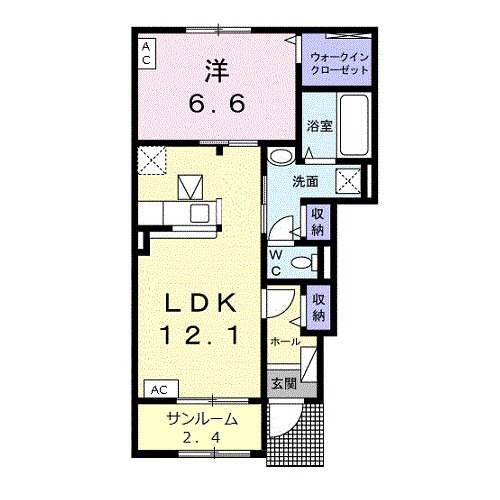 YK ヴィレッジⅠの間取り