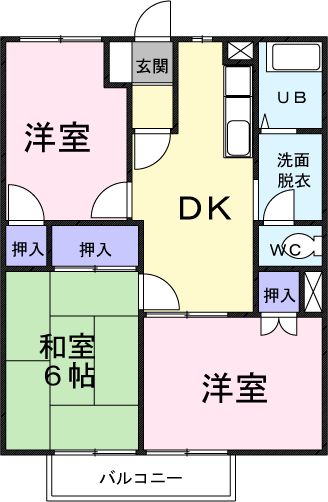 セレッソ21 Bの間取り