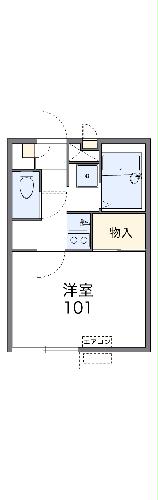 レオパレスサンピラー磯子の間取り