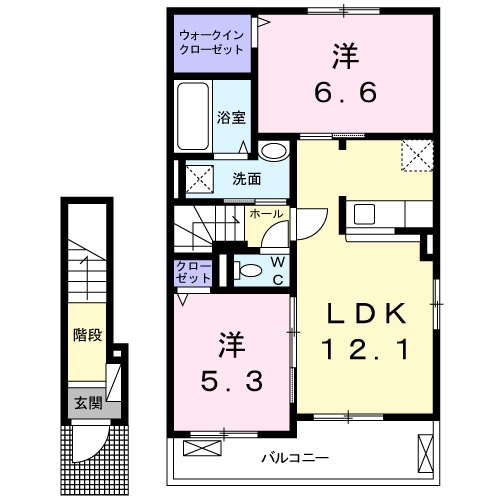 カサクレールの間取り