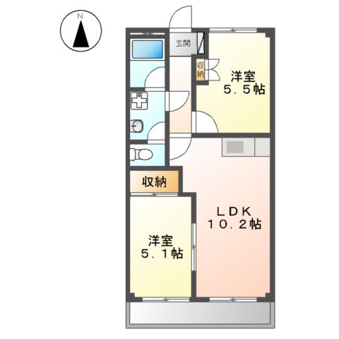 アイリスハイムの間取り