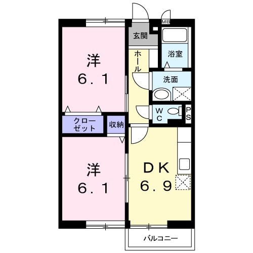 ドリームハイツAの間取り