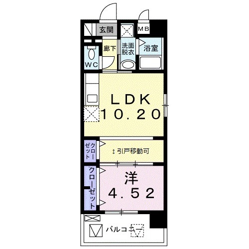 コンフォール fの間取り