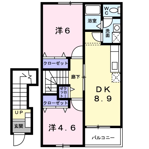 セントレア小野Bの間取り