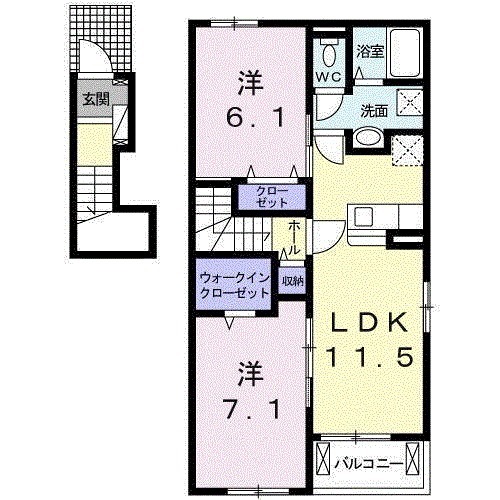 ブリッサ カージェの間取り
