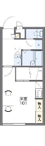 レオパレスアドミレイションの間取り