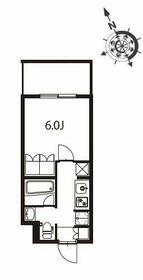 アジールコート東大井・409号室の間取り