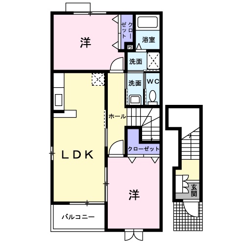 サン ガーデン Ⅱの間取り