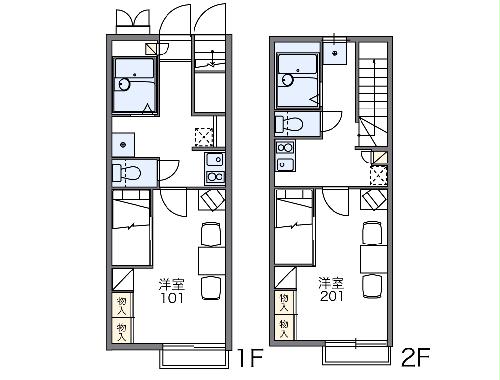 レオパレスサンビームCの間取り