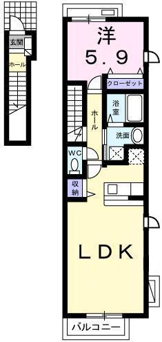 ボヌール六条南の間取り