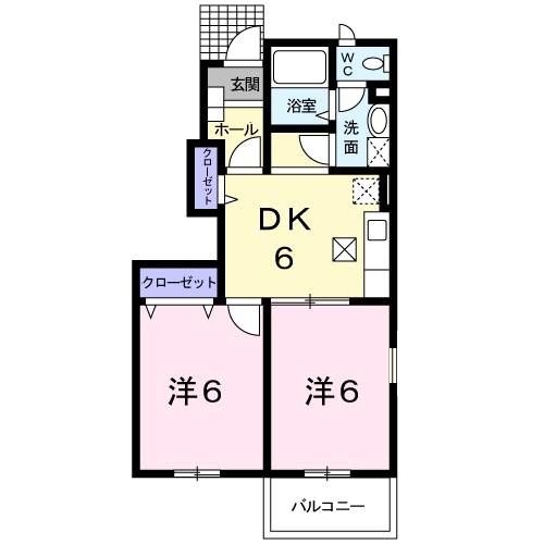 ポポラーレⅡの間取り