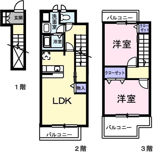 ソレアード壱番館の間取り
