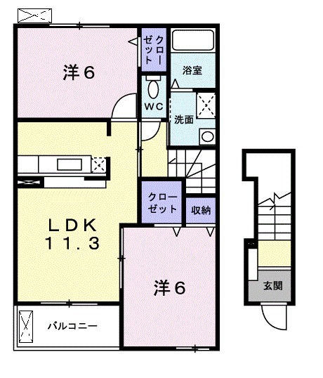 レスプランド-ルの間取り