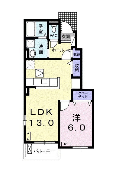ラシアⅡの間取り