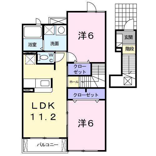 ヌーベルバーグⅡ A棟の間取り