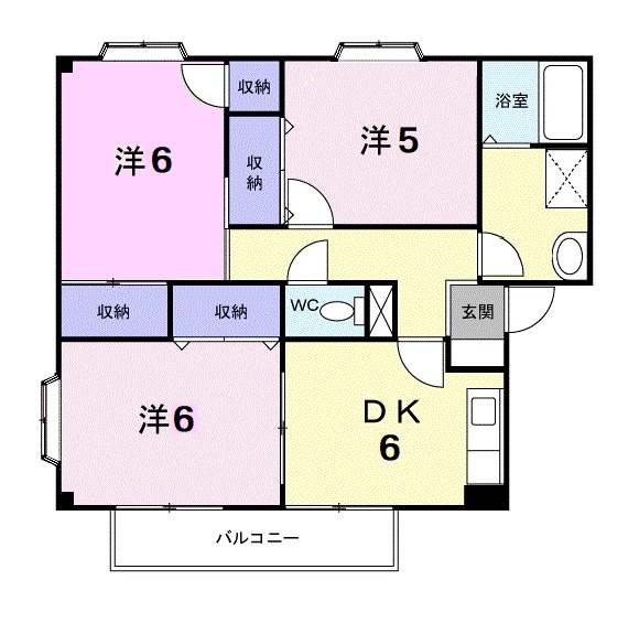 サンシティー75Ⅰの間取り