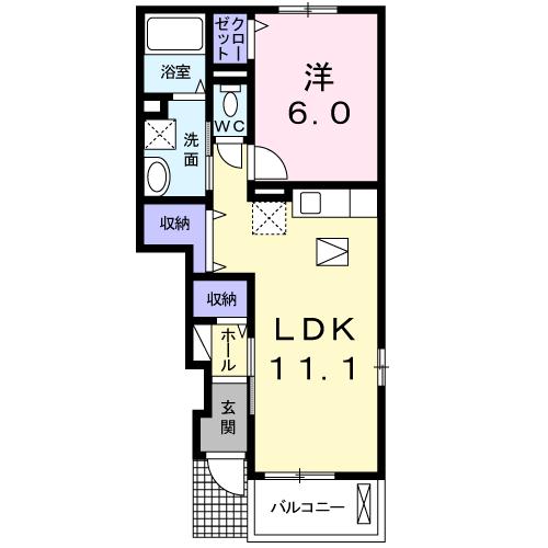 アピアチェーレA.Ⅰの間取り