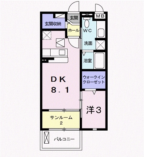ボヤージュの間取り