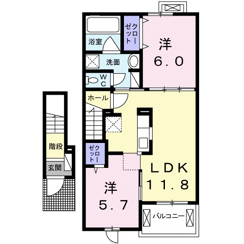 ハーベスタの間取り