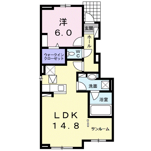 ソレイユの間取り