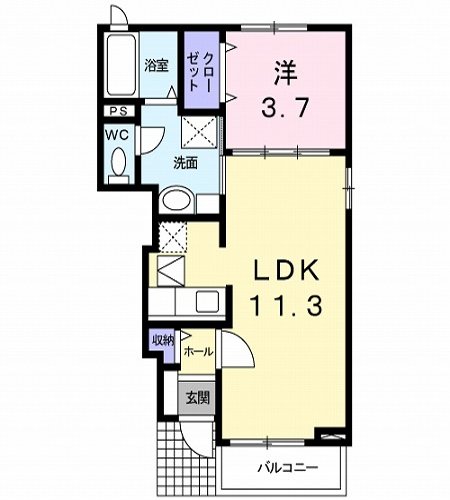 シェン デュ グランペールの間取り