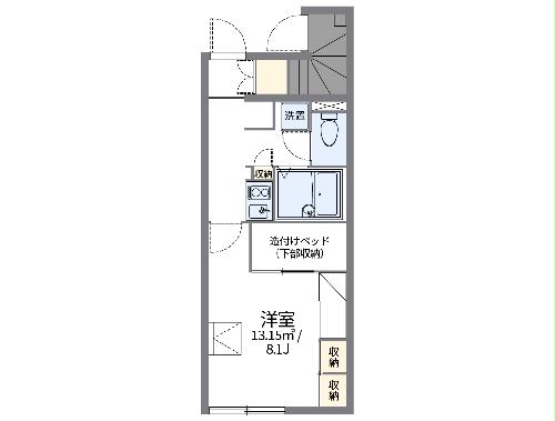 レオパレスライズワンの間取り