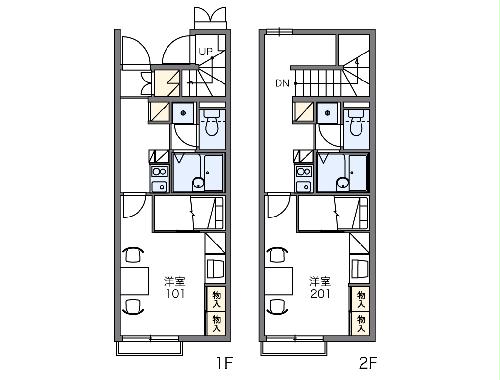 レオパレスライズワンの間取り