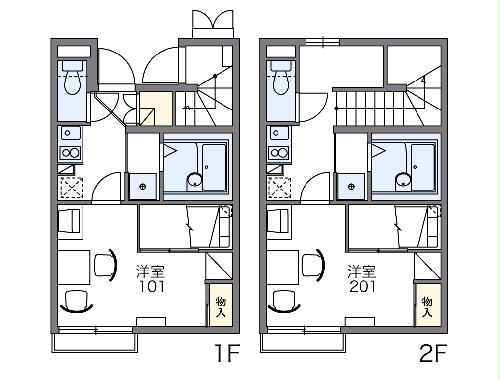 レオパレスプレアマールの間取り