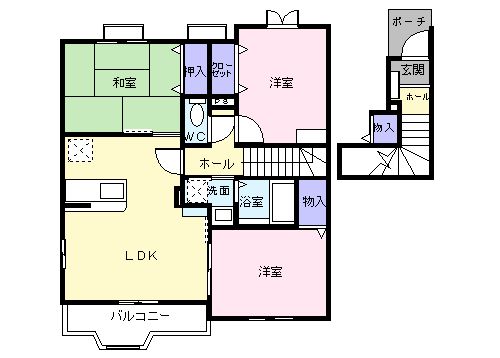 アヴニール エテルネルAの間取り