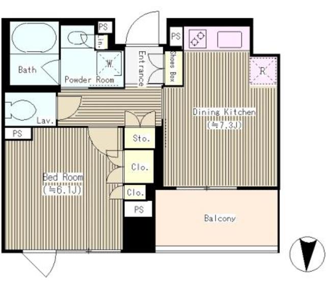 ボワエトワール立石の間取り