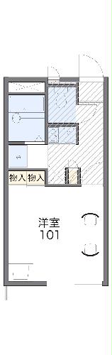 レオパレス広瀬の間取り