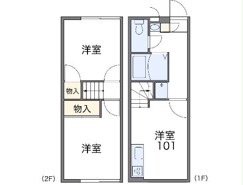レオパレスサンパティークの間取り