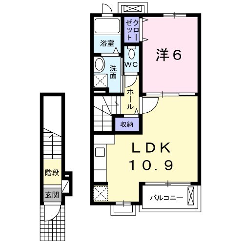 南風WESTの間取り