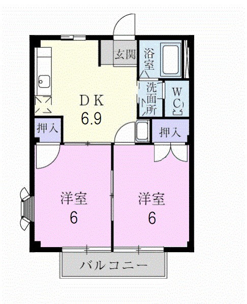 エレガンスながらの間取り