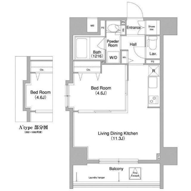 コンフォリア町屋の間取り