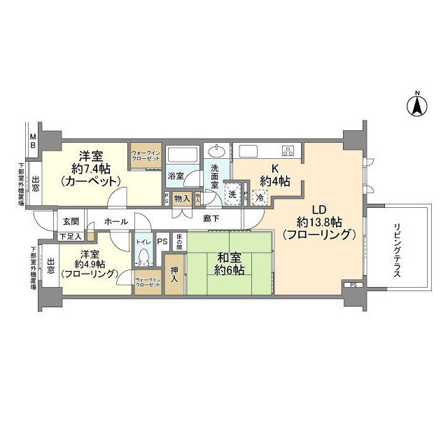 グランドメゾン朝比奈の間取り