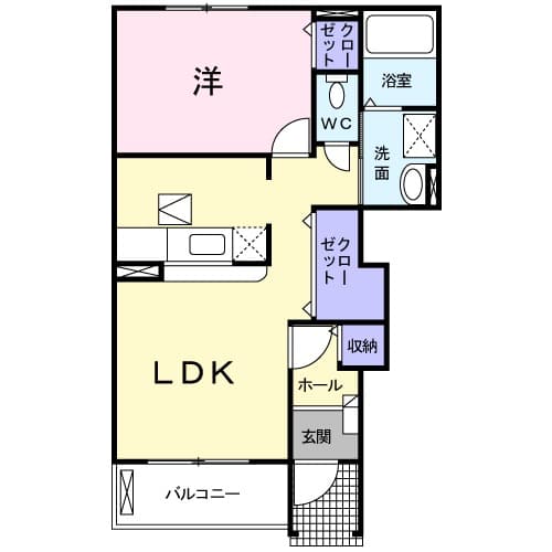 フジⅠ Aの間取り
