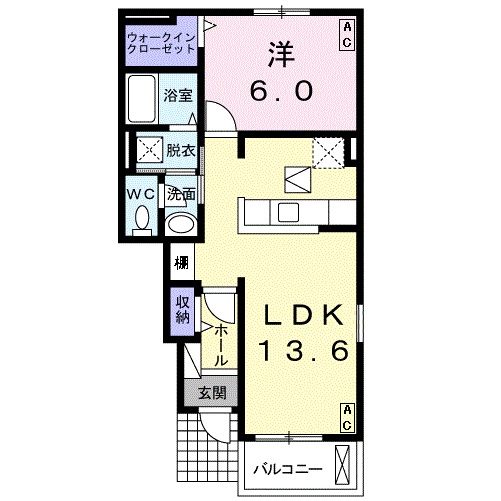 コンフォート北鶉の間取り