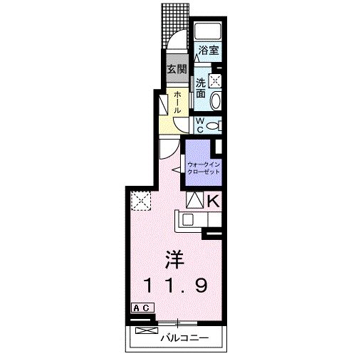 スプリング ベル.Aの間取り