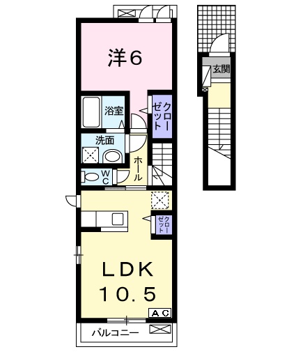 アンソレイユⅠの間取り