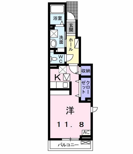 茜ハイツの間取り