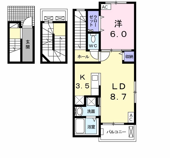 サンホームの間取り